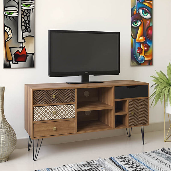 Тв шкаф BOHO цвят орех 120x39x64см