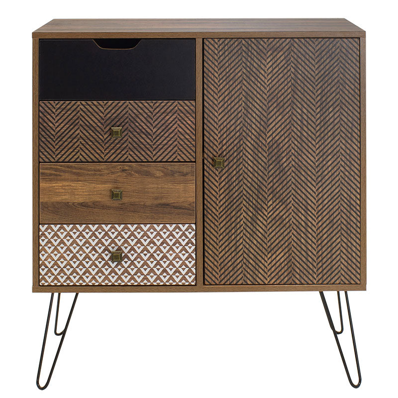 Скрин  BOHO в цвят орех 79,5x39,5x86см