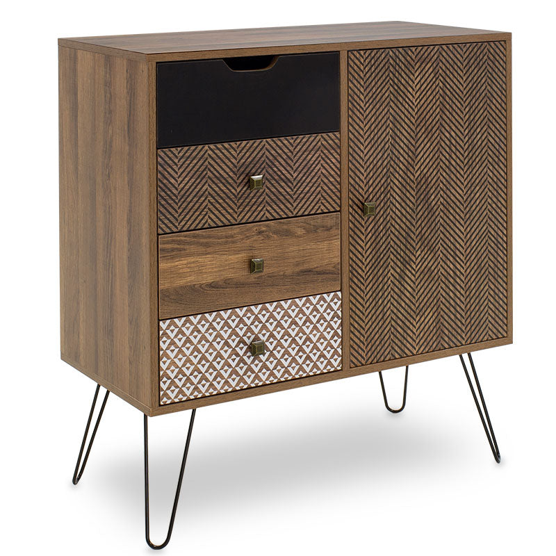 Скрин  BOHO в цвят орех 79,5x39,5x86см