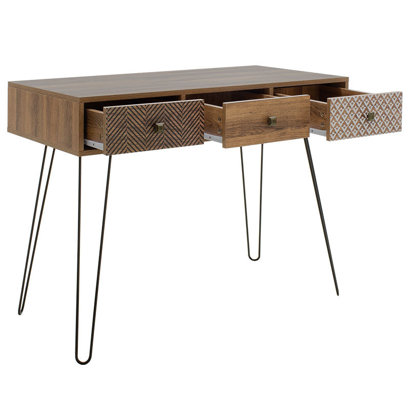 Конзола boho в цвят орех 100x50,5x74,5cm