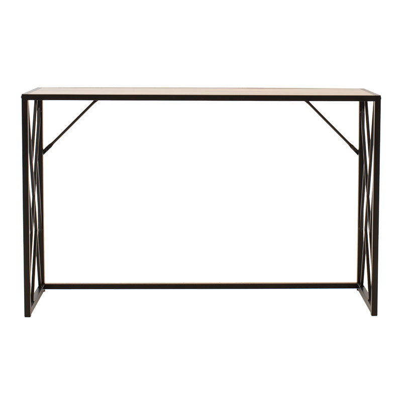 Конзола Ivy цвят орех - черен 120х35х75см
