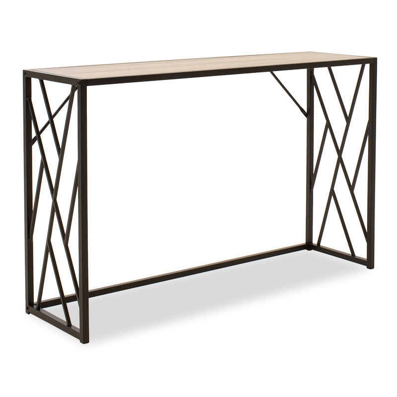 Конзола Ivy цвят орех - черен 120х35х75см