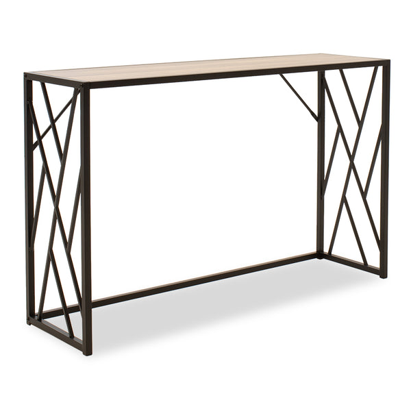 Конзола Ivy цвят орех - черен 120х35х75см