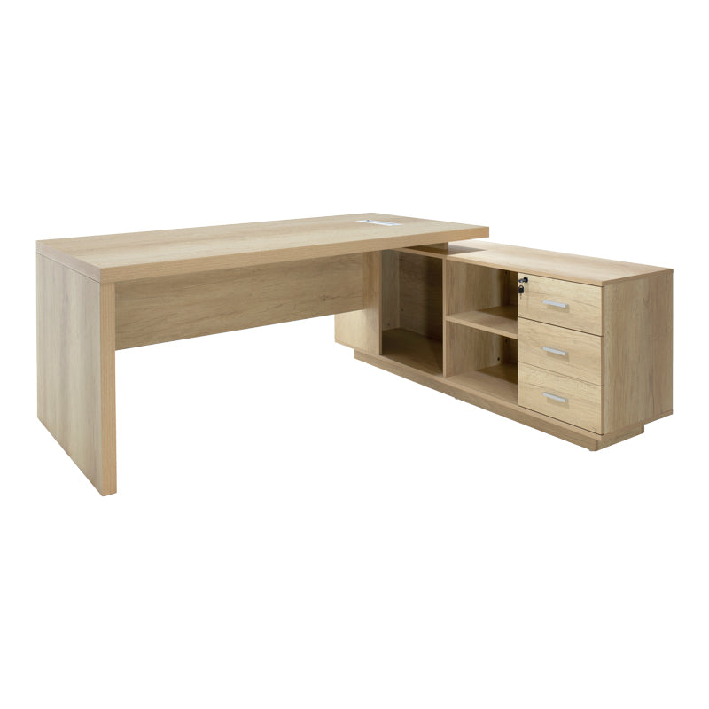 Реверсивно професионално работно бюро Minimal от  в естествен нюанс 200x170x75 см.