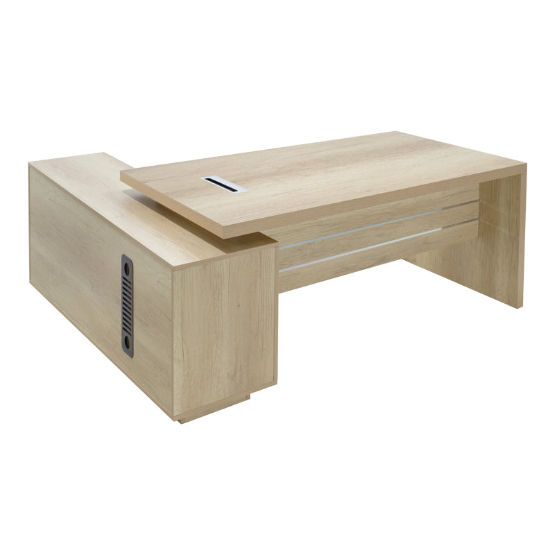 Реверсивно професионално работно бюро Minimal от  в естествен нюанс 200x170x75 см.