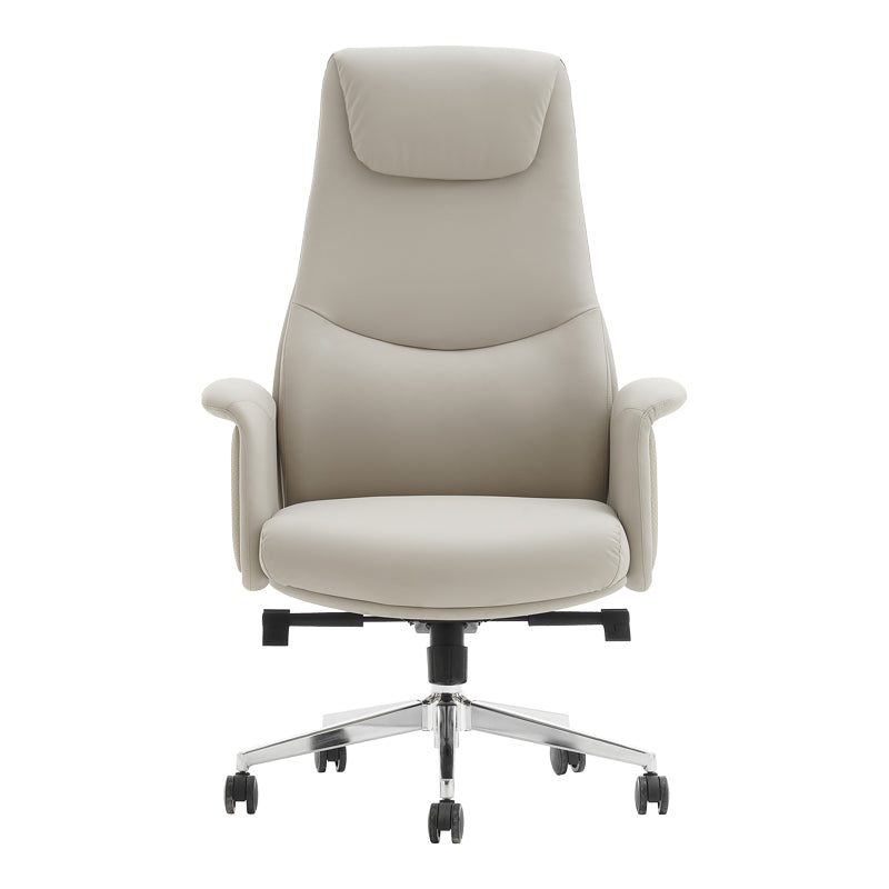 Мениджърски офис стол Rekter PU в бежов цвят 77x65x119-127см