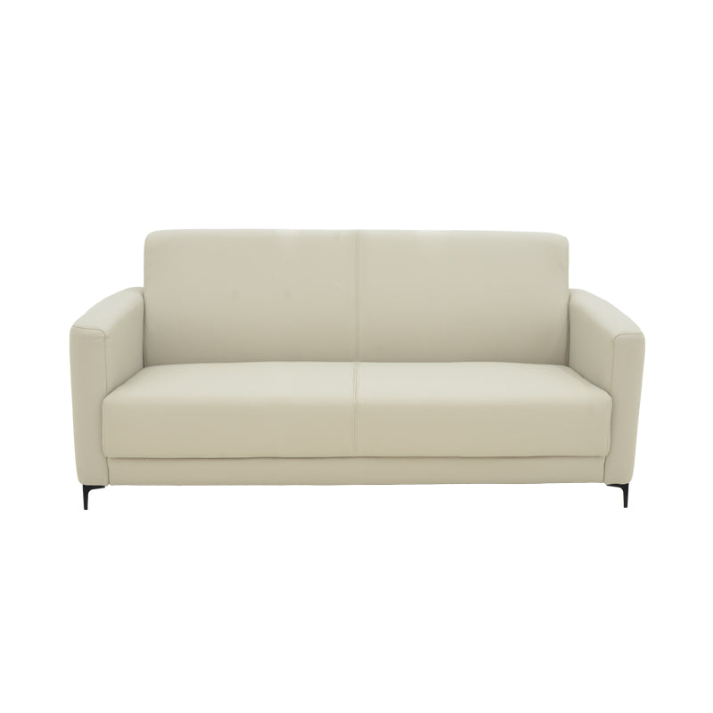 Двуместен диван Sidica I PU в бежов цвят 135x82x81см