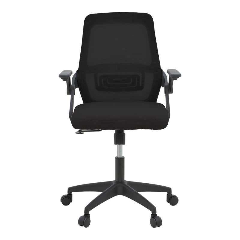 Офис стол REJI  дамаска мрежа черен 58x60x89-99см