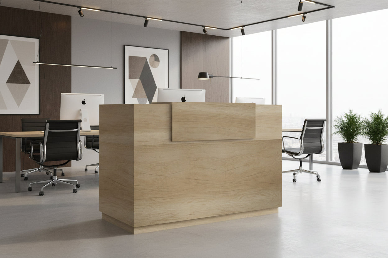 Рецепция Lotus в цвят дъб 140x70x110см