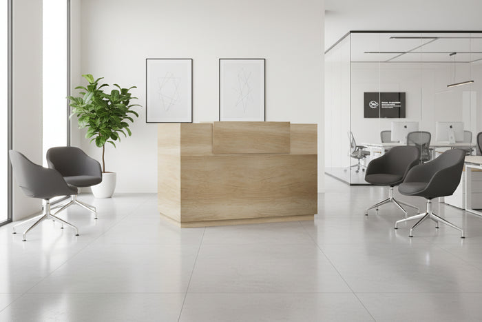 Рецепция LOTUS  в естествен цвят 180x70x110см