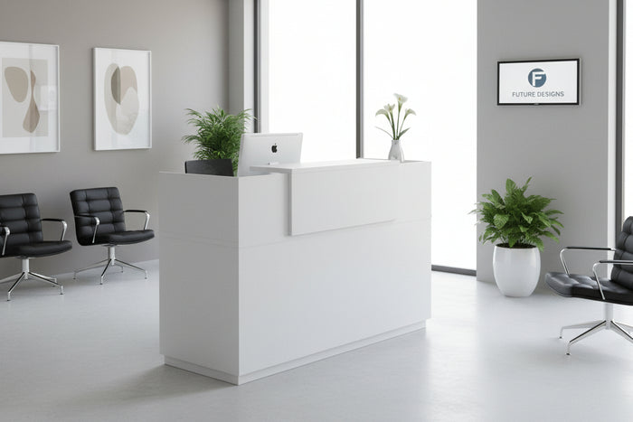 Рецепция LOTUS в бял цвят 180x70x110см