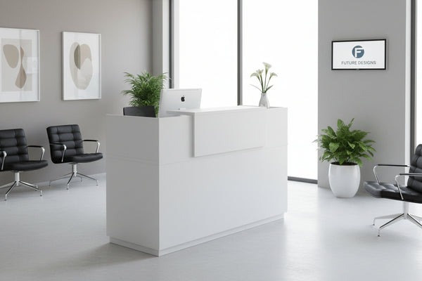 Рецепция LOTUS в бял цвят 180x70x110см