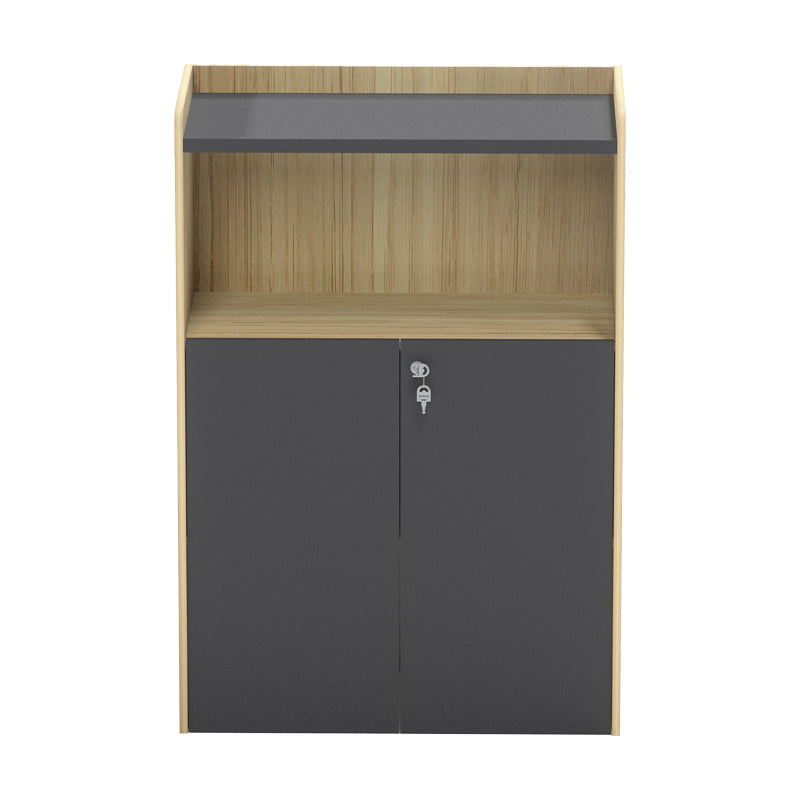 Професионален нисък шкаф LOTUS  в цвят естествен антрацит 80x40x120см