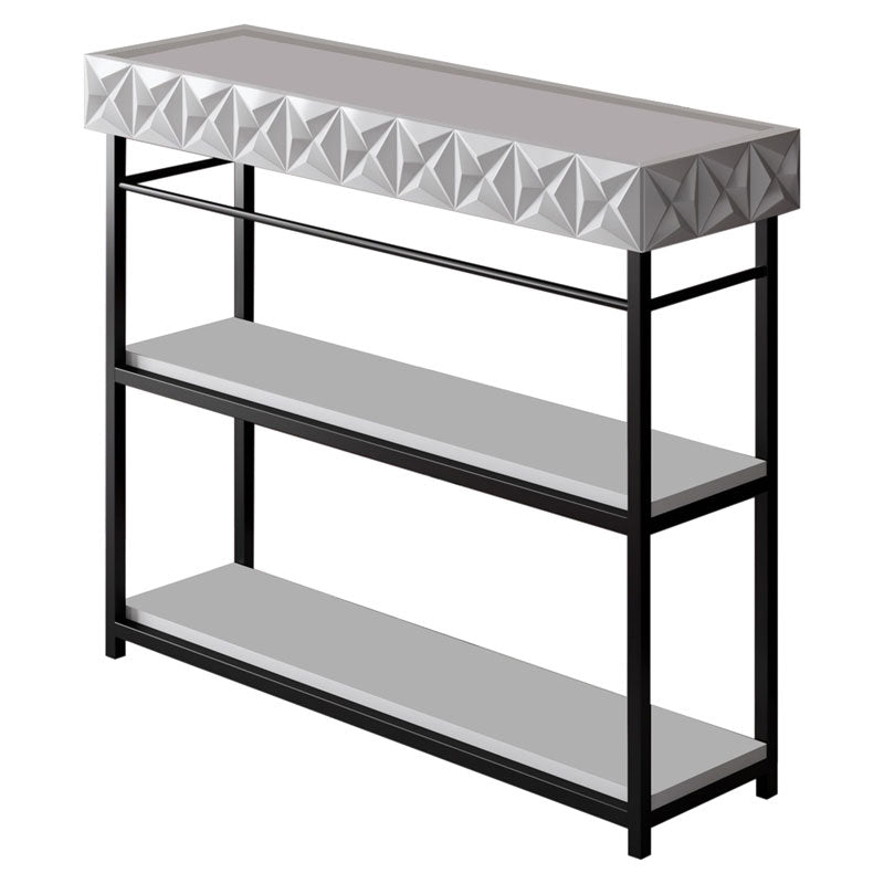 Бюфет PWF-0629 бяло-черен цвят 102x32x83см