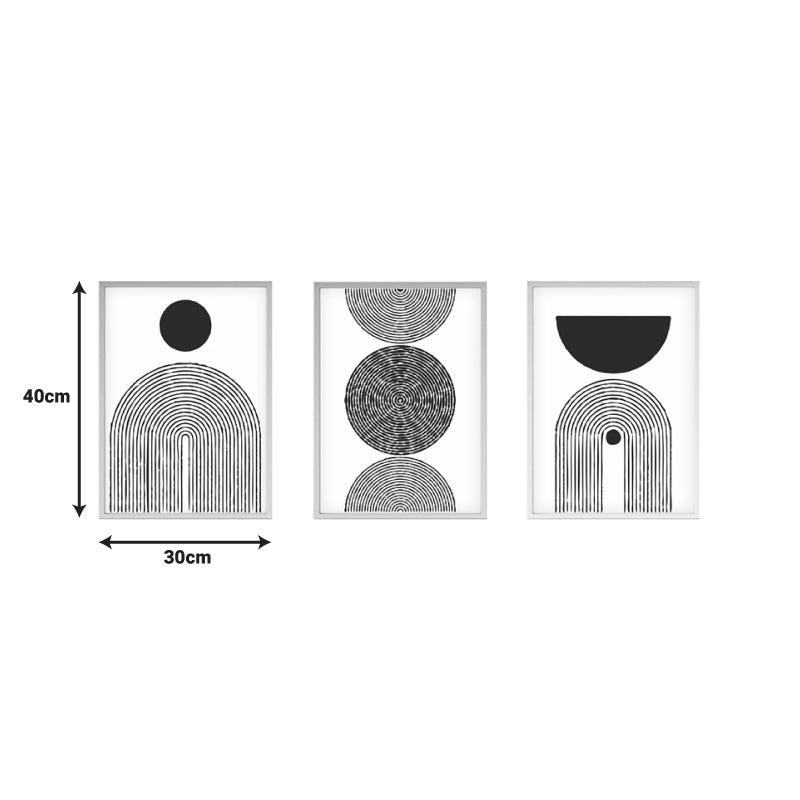 Картина на платно Serchie триптих с дигитален печат 30x3x40см