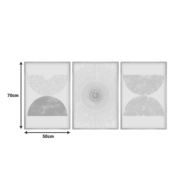 Картина на платно Терпен триптих с дигитален печат 50х2х70см