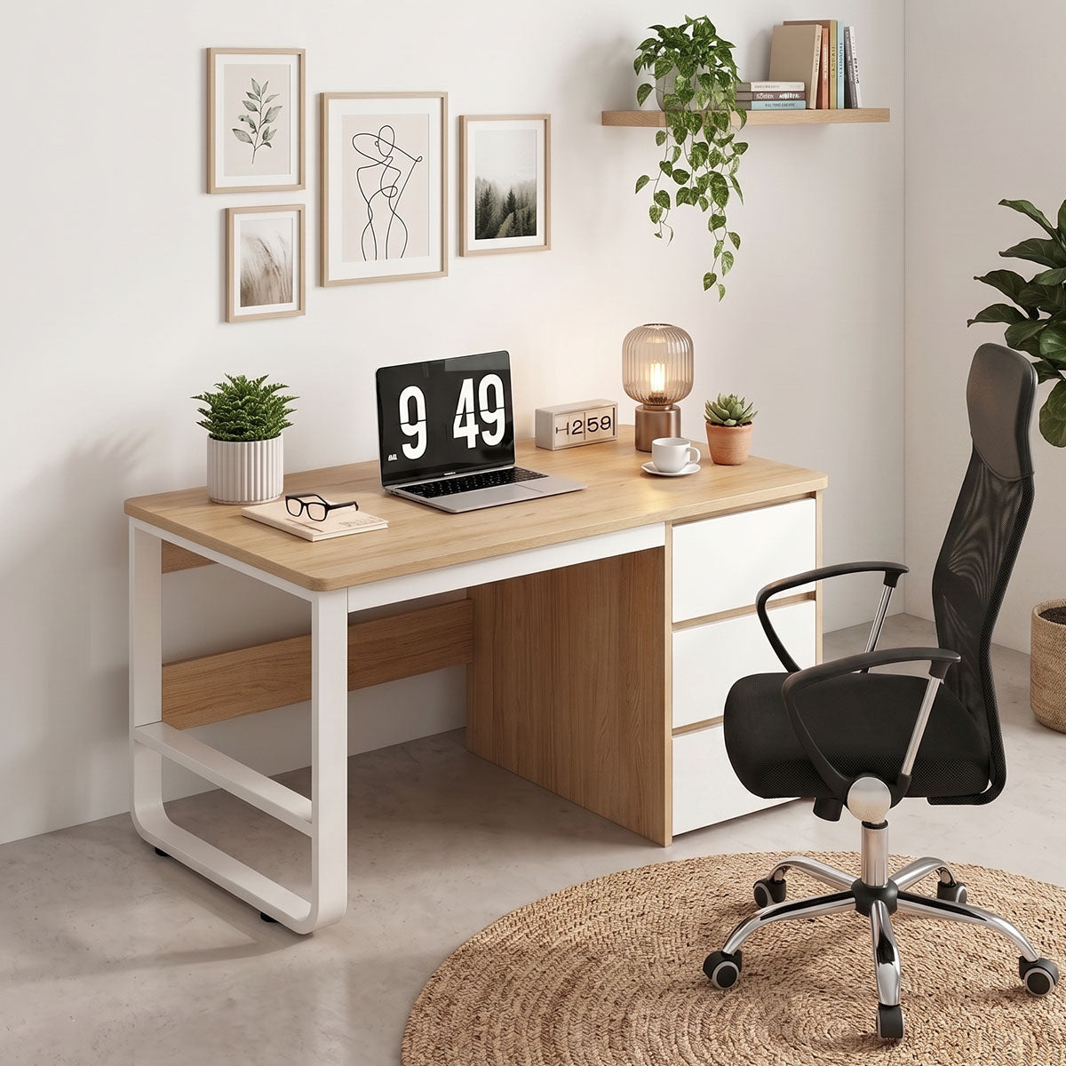 Бюро SALTO  с чекмедже mdf естествен 120x48x74см