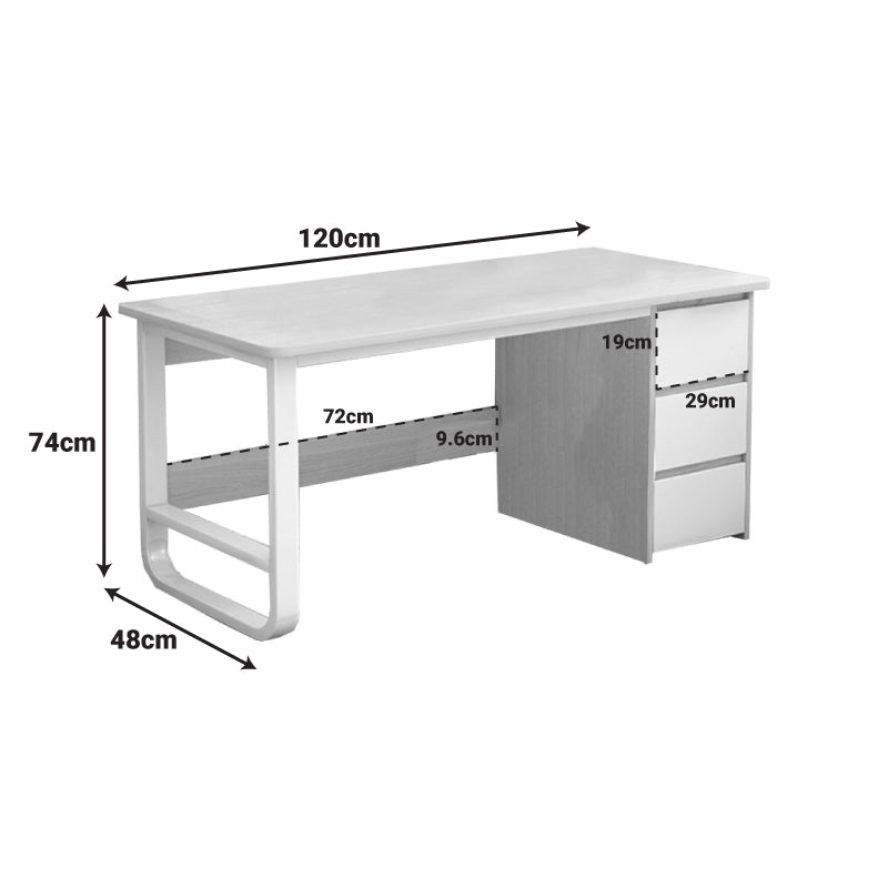 Бюро SALTO  с чекмедже mdf естествен 120x48x74см