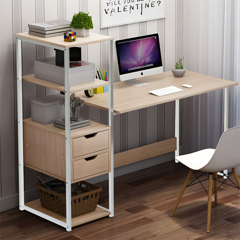 Бюро Zayn ΙΙ с рафт-MDF естествено бяло 107x40x110см