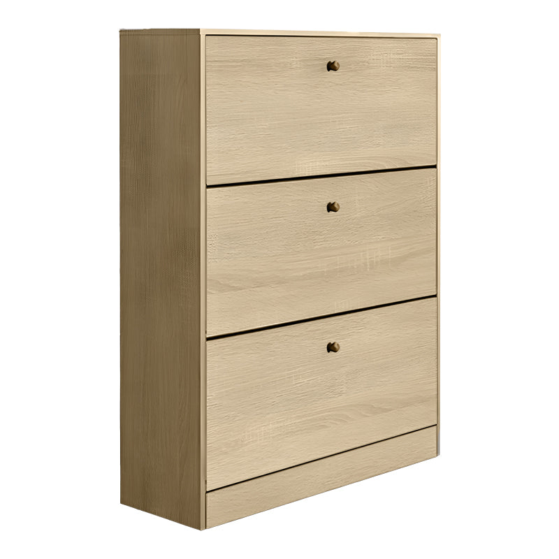 Шкаф за обувки Warat 3 в естествен цвят 80x24x112см