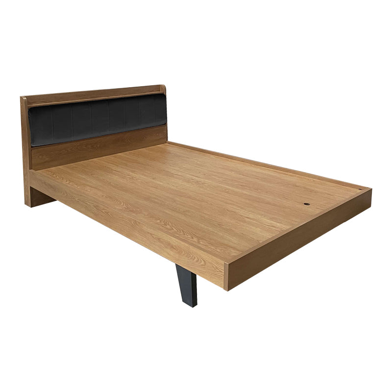 Спалня  легло Frankly мдф-пу цвят орех-черен 150x200см