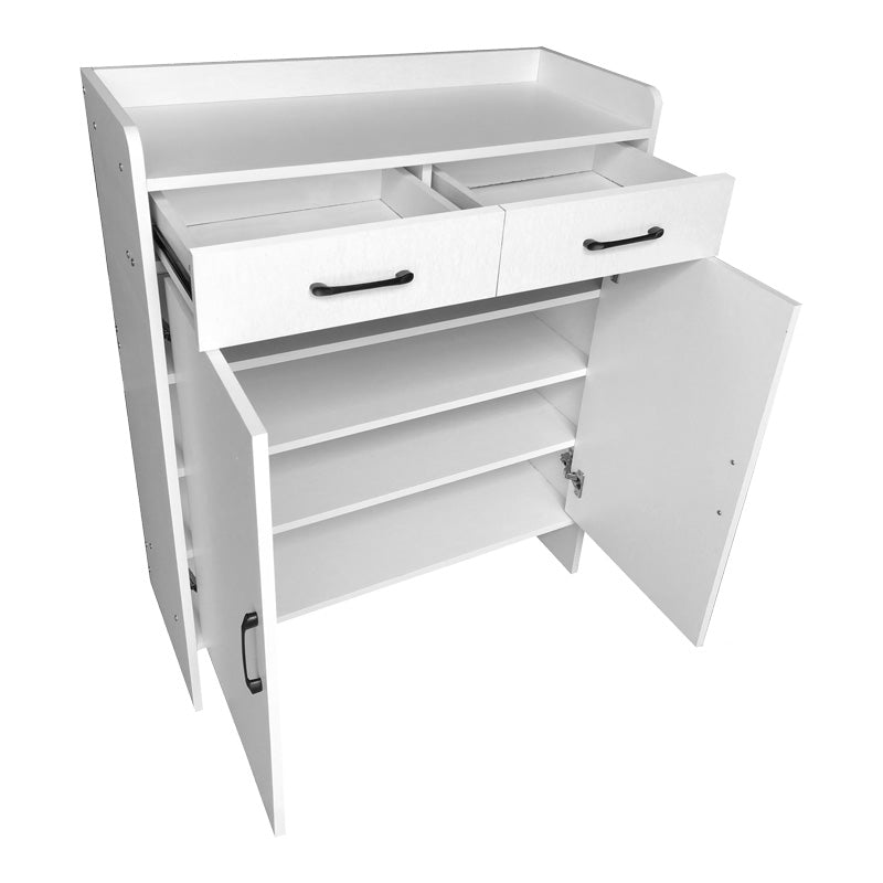 Шкаф за обувки Gazen бял цвят 80x33x100см