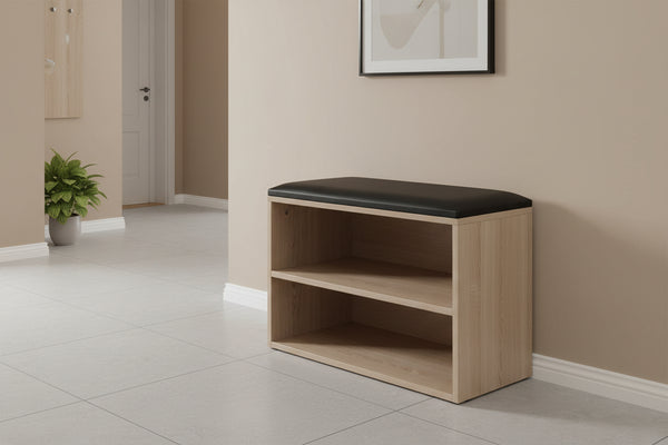 Шкаф за обувки KIANA 4 чифта в естествен цвят 60x32x44см