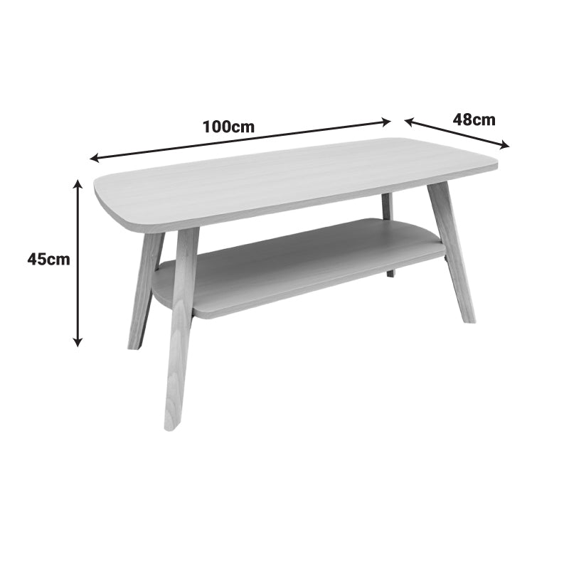 Холна маса KOMELA от mdf в естествен цвят 100x48x45см
