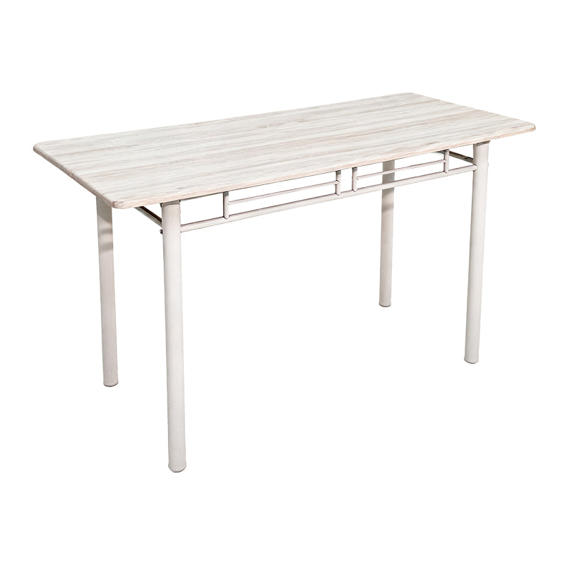 Комплект за хранене ROZA 5 части  mdf сонома и метални бели крака 120x65x75см