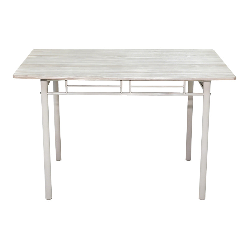 Комплект за хранене ROZA 5 части  mdf сонома и метални бели крака 120x65x75см
