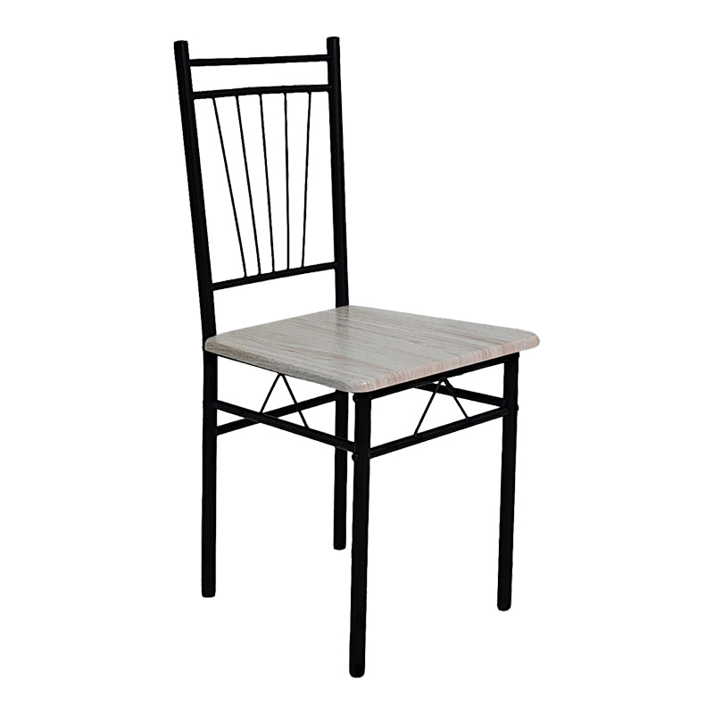 Комплект за хранене ROZA  5 части mdf сонома и метални черни крака 120x65x75см