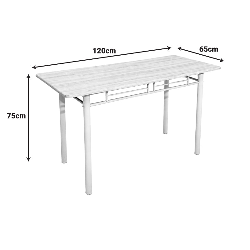 Комплект за хранене Roza 5 части mdf сонома и метални черни крака 120x65x75см
