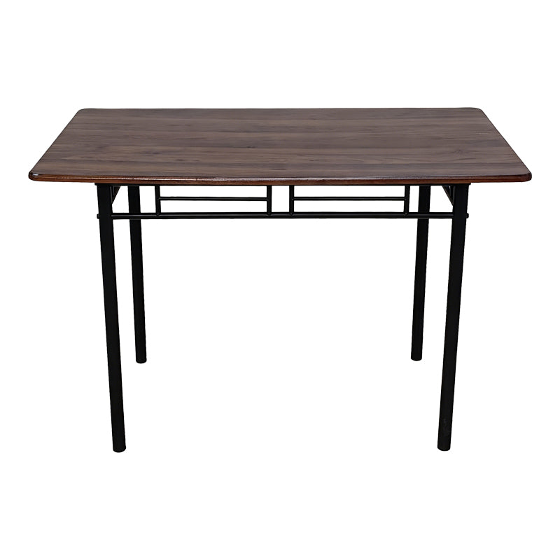 Комплект за хранене Roza 5 части орех, мдф и метал, черни крака 110x60x75см