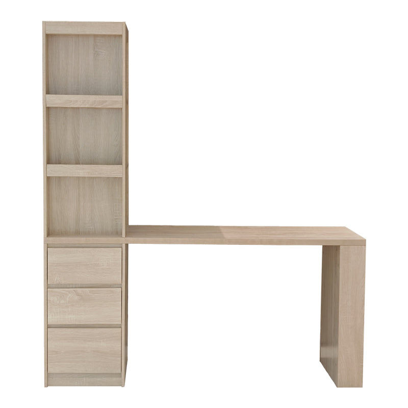 Бюро с етажерка за книги cliner sonoma 140x50x180см