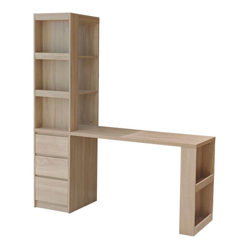 Бюро с етажерка за книги cliner sonoma 140x50x180см
