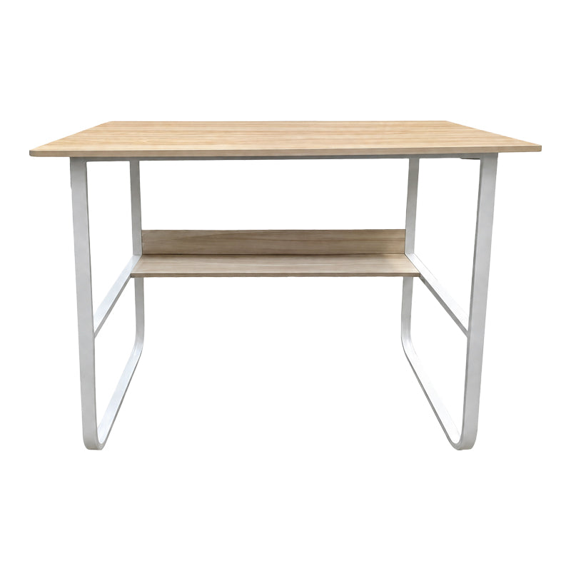 Бюро  KELA mdf в цвят дъб и бели метални крака 100x60x73см
