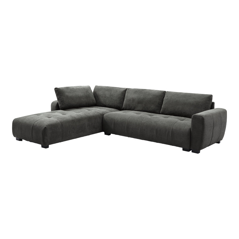 Обръщащ се диван Gianco плат в сив нюанс 298x208x85см
