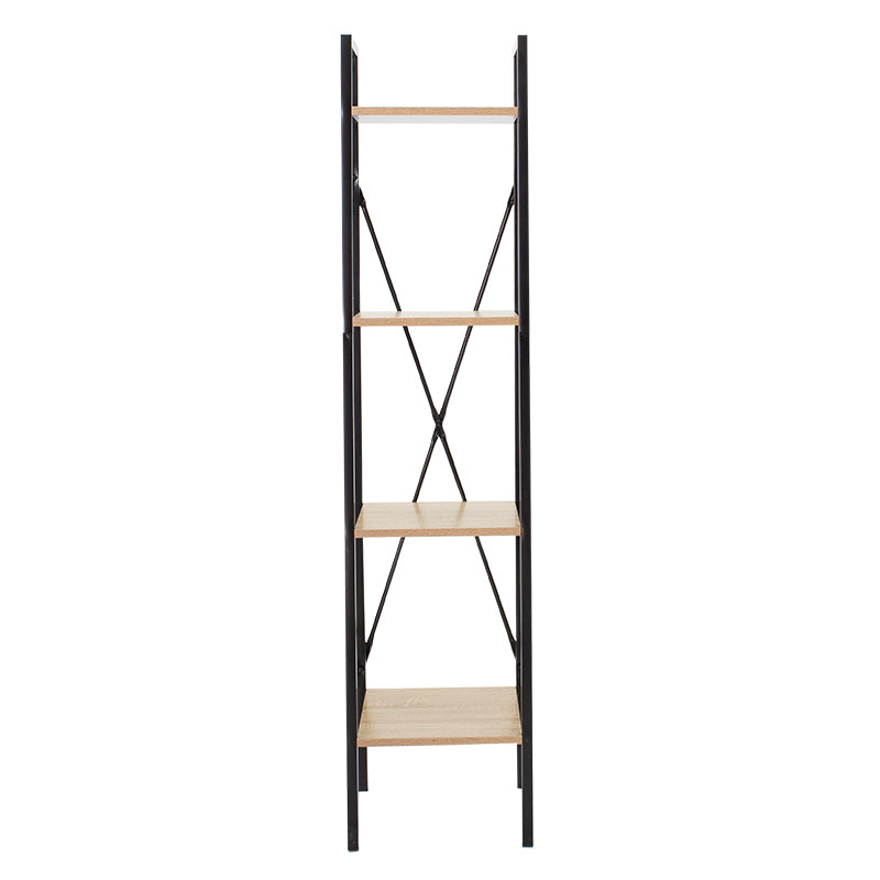 Етажерка за книги RAMON  естествен-черен цвят 34x32,5x148см