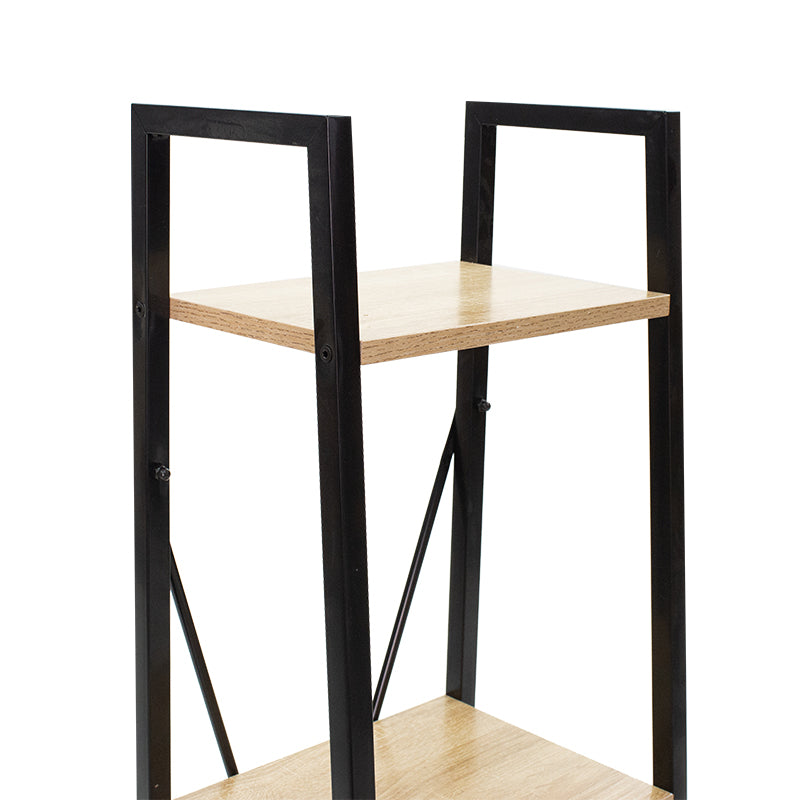 Етажерка за книги RAMON  естествен-черен цвят 34x32,5x148см