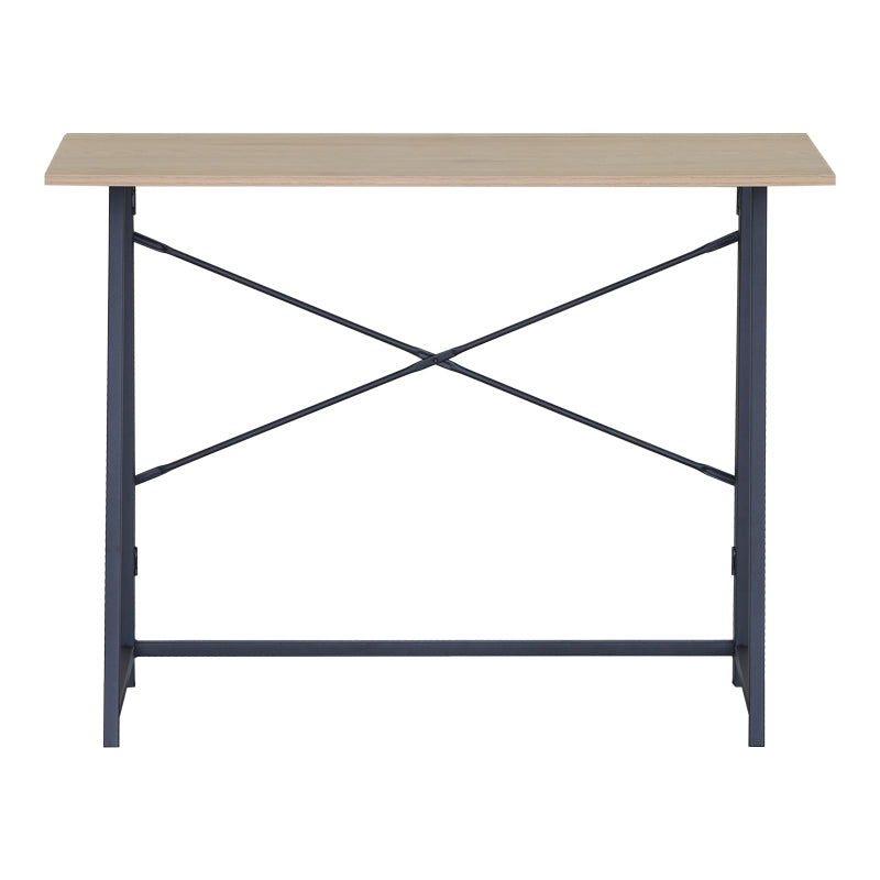Сгъваемо работно бюро SILKO  дъб - черен метал 100x46x75.5 см