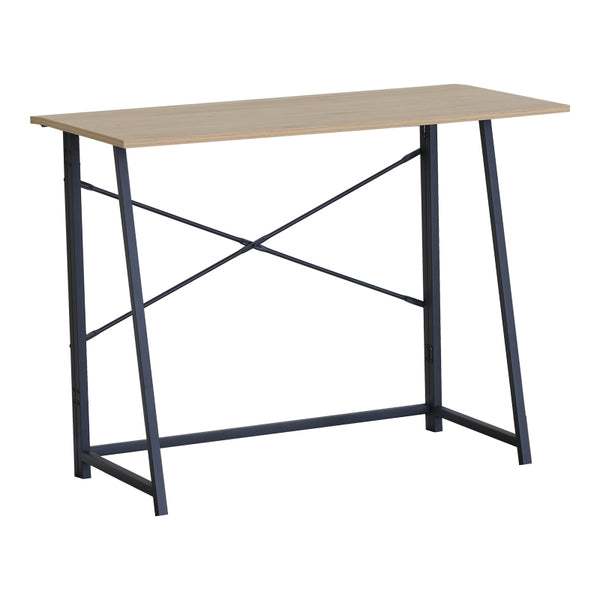 Сгъваемо работно бюро SILKO  дъб - черен метал 100x46x75.5 см