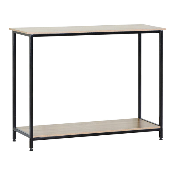Конзола SHIMA  2 бр. дъб - черен метал 106x35x81см