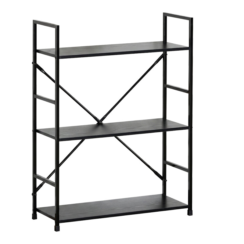Етажерка за книги manlo черен метал 58.6x23.5x80см