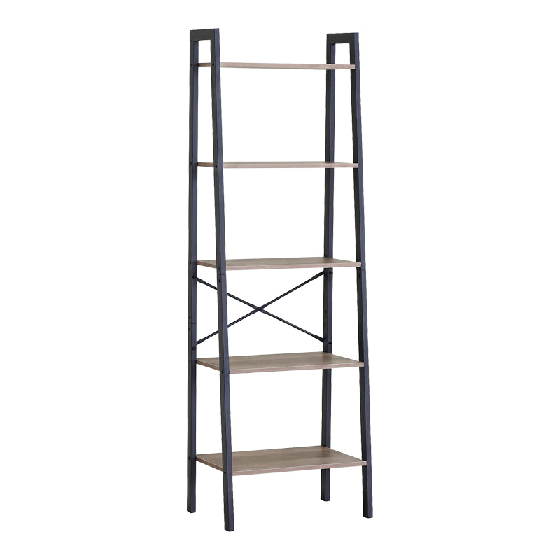 Библиотека jebia дъб с черен метал 56x37x172.2 см