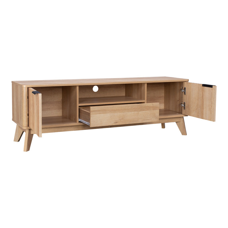 ТВ шкаф HAMEA мдф в естествен нюанс 145x39,5x49см