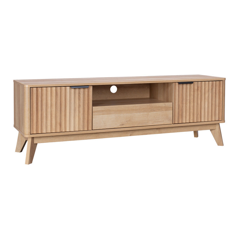 ТВ шкаф HAMEA мдф в естествен нюанс 145x39,5x49см