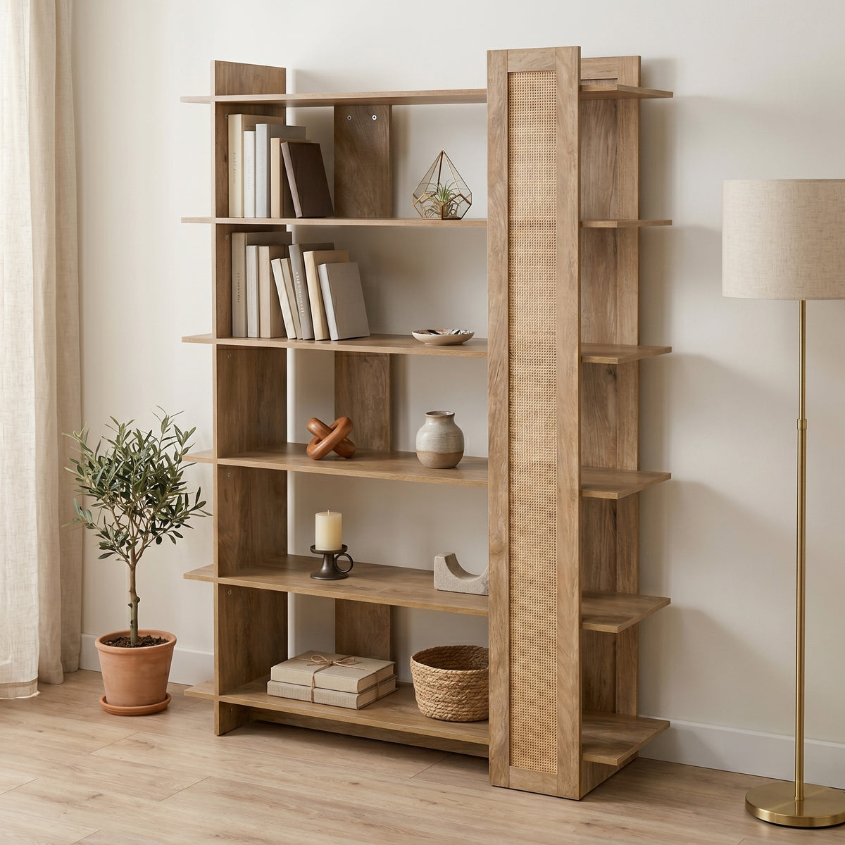 Библиотека OSLO сонома цвят 100x32x146.5 см