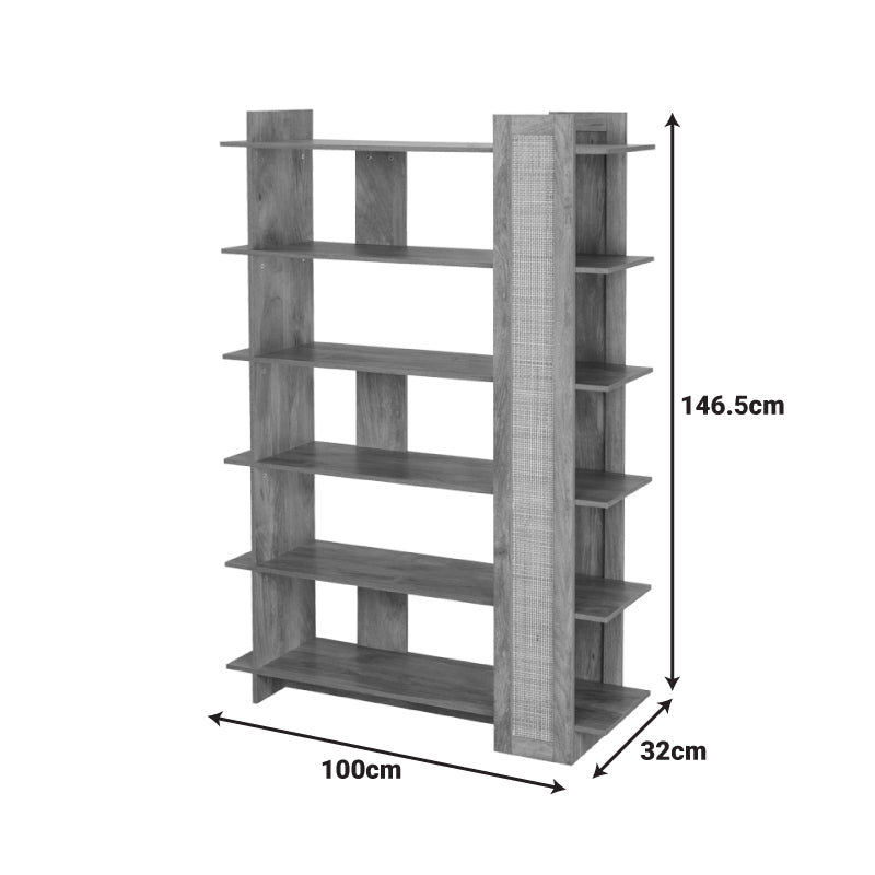 Библиотека OSLO сонома цвят 100x32x146.5 см