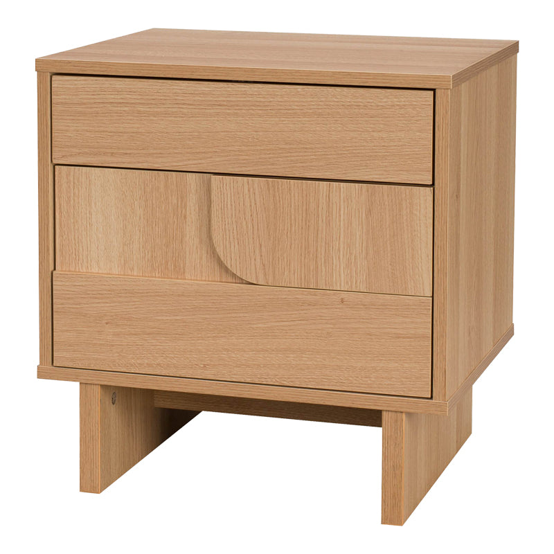 Jenfia mdf странично шкафче за легло в естествен цвят 48x39x50.5 см