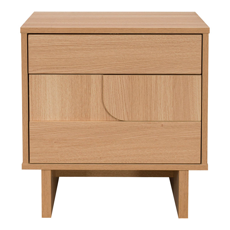 Jenfia mdf странично шкафче за легло в естествен цвят 48x39x50.5 см